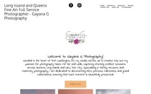 Gayana G Photography website