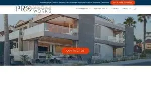 Pro Glass Works of Ronkonkoma website
