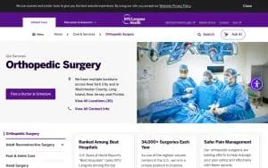NYU Langone Orthopedic Surgery Associates of New York website