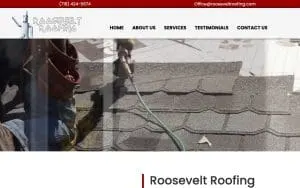 Roosevelt Roofing website