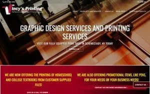 Vincy's Printing website