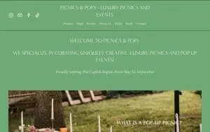 Picnics and Pops website