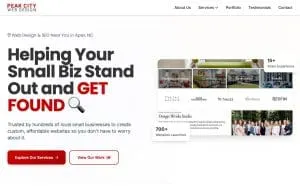 Peak City Web Design website
