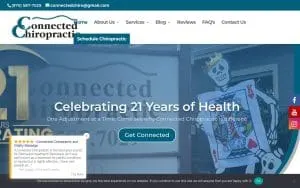 Connected Chiropractic of Clayton website