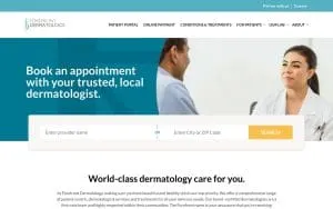 Forefront Dermatology Goldsboro, NC of New London website
