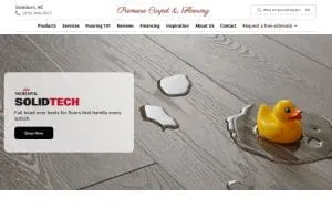 Premiere Carpets& Flooring website