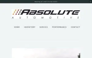 Absolute Automotive website