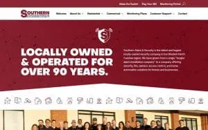 Southern Alarm & Security of Hendersonville website