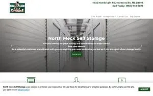 North Meck Self Storage website