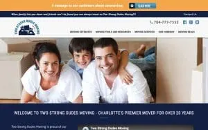 Two Strong Dudes Moving - Huntersville website