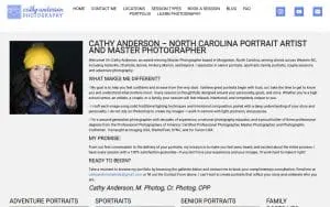 Cathy Anderson Photography website