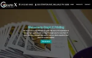Graphx Printing Inc website
