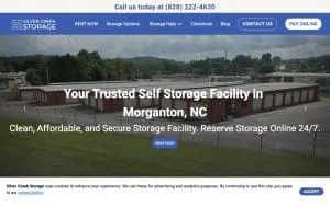 Silver Creek Storage website