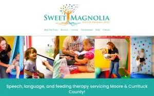 Sweet Magnolia Speech Therapy, PLLC of Southern Pines website