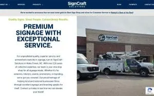SignCraft Solutions website