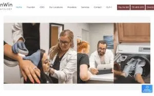 Skin Win Dermatology of Bismarck website