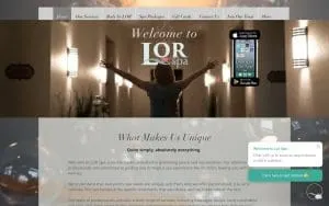LOR Spa website