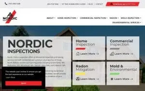 Nordic Home Inspection of West Fargo website