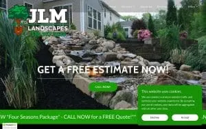 JLM Landscapes website