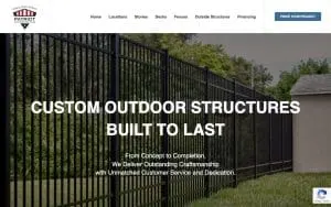 Patriot Fence & Deck Co website