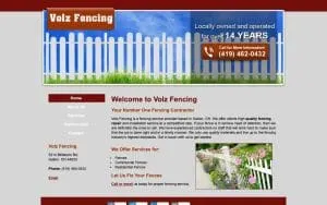 Volz Fencing website
