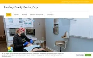 Farahay Family Dental Care website
