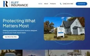 Ruff Insurance website