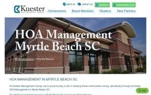 Kuester Management Group - HOA Management Company Myrtle Beach SC website