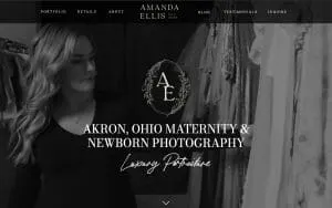 Amanda Ellis Photography website