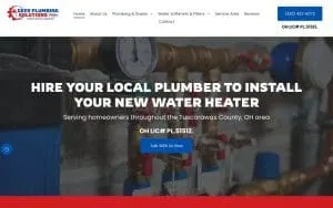 Geer Plumbing Solutions website