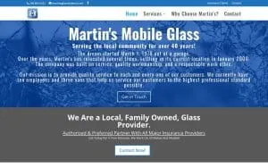 Martin's Mobile Glass website