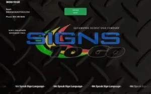 Signs To Go website