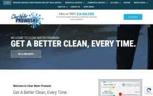 Clear Water Prowash website