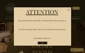 Dolus Escape Rooms LLC website