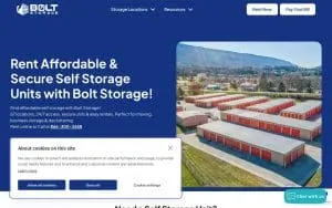Bolt Storage of East Liverpool website
