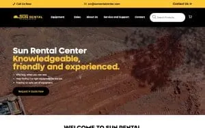 Sun Rental Center Inc. website