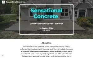 Sensational Concrete website