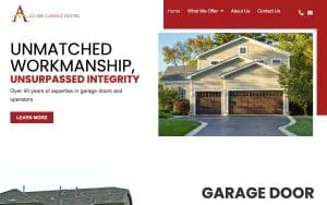 Allcare Garage Doors of Eastlake website