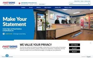 FASTSIGNS of Myrtle Beach website