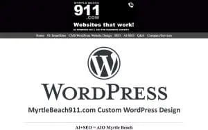 PalmTree SEO Web Design of Myrtle Beach website