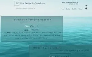 BE Web Design & Consulting website