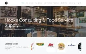 Hooks Consulting & Food Service Supply website