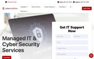 Cyber Solutions Inc. | Managed IT Services and Cybersecurity Company website