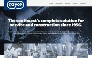 CAYCE Mechanical Contractors website