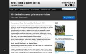 Myrtle Beach Seamless Gutters