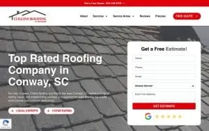 Collins Roofing and Repair website