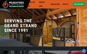 Peachtree Electrical Service website