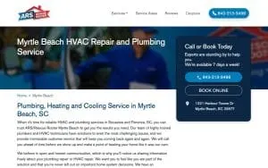 ARS / Rescue Rooter of Myrtle Beach website