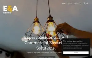 E&A Electrical Services website