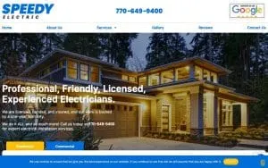 Speedy Electric of Myrtle Beach website